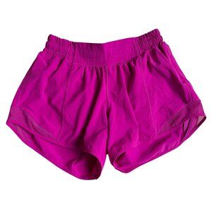 Lululemon Hotty Hot Low-Rise Lined Short 4" (Purple Highlight) - Size 4